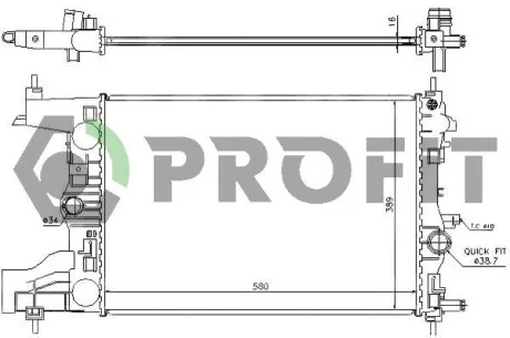 Радиатор охлаждения PROFIT PR 5056A1