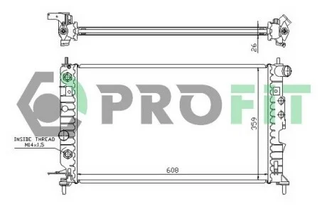 Радіатор охолодження PROFIT PR 5077A2