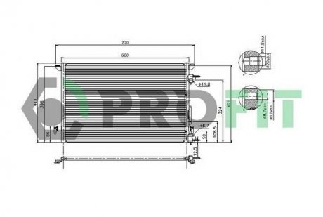 Радиатор кондиционера PROFIT PR 5081C1 (фото 1)