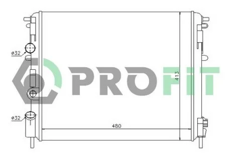 Радіатор охолодження PROFIT PR 6037N3
