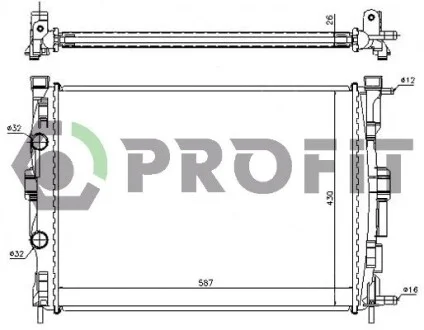 Радіатор охолодження PROFIT PR 6044A2