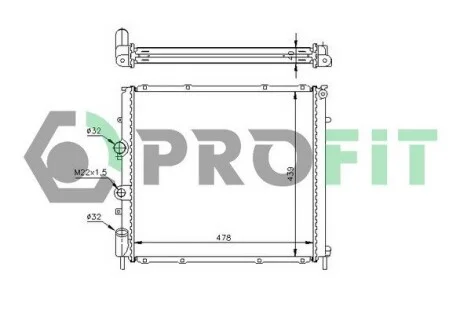 Радиатор охлаждения PROFIT PR 6046A1