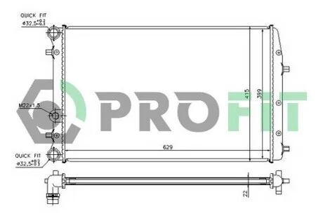 Радіатор охолодження PROFIT PR 6402A2