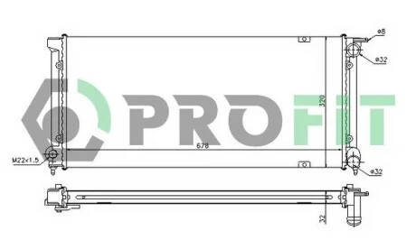 Радиатор охлаждения PROFIT PR 9521A1