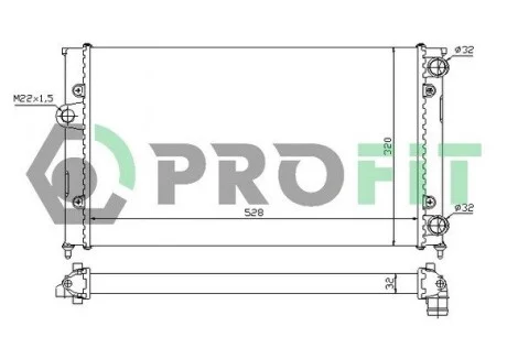 Радиатор охлаждения PROFIT PR 9522A2