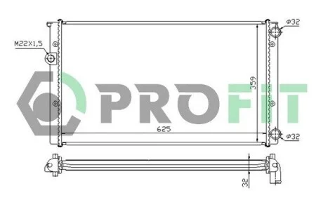 Радиатор охлаждения PROFIT PR 9522A4