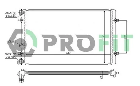 Радиатор охлаждения PROFIT PR 9523A2