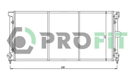 Радиатор охлаждения PROFIT PR 9537A2