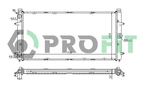 Радіатор охолодження PROFIT PR 9558A1