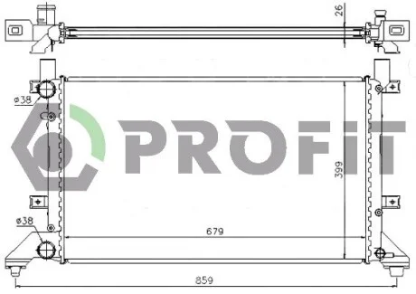 Радиатор охлаждения PROFIT PR 9567A8