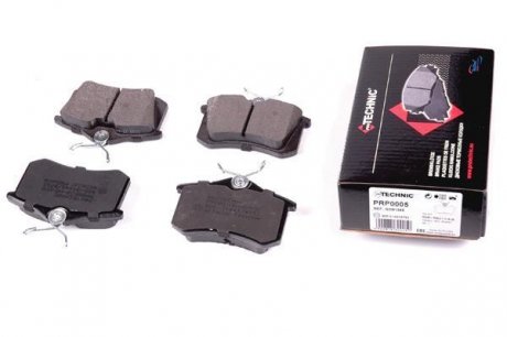 Тормозные колодки дисковые задние Citroen / Peugeot / Renault / VAG (17mm) PROTECHNIC PRP0005 (фото 1)