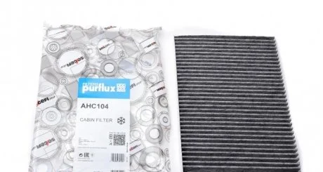 Фильтр салона Caddy 96-04/Golf 92-98/Passat 01-05/Octavia 96-11 (угольный) PURFLUX Purflux AHC104