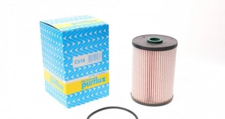 Фільтр паливний 1.9/2.0 TDI/SDI Caddy III >03.06 (>2K-6-090000)/Golf V/Octavia A5 PURFLUX Purflux C518