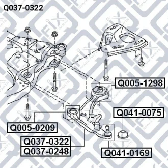 Важіль передній лівий Q-fix Q0370322