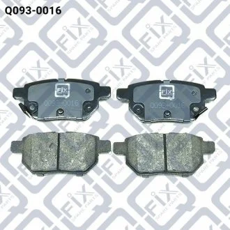 Колодки тормозные задние ДИСК TOYOTA AURIS 07- / IQ 09- / Q-fix Q0930016