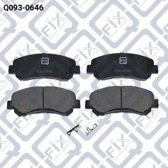 КОЛОДКИ тормозные передние дисковые Q-fix Q0930646