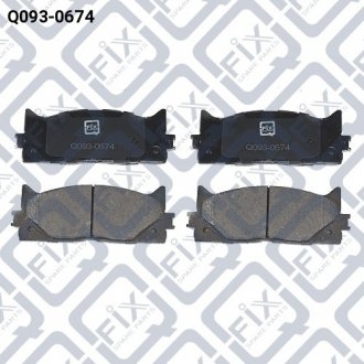 Колодки гальмівні задні TOYOTA CAMRY 2.4 2.5 3.5 01 Q-fix Q0930674