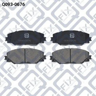 КОЛОДКИ тормозные передние дисковые Q-fix Q0930676
