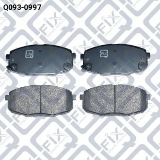 КОЛОДКИ тормозные передние дисковые Q-fix Q0930997