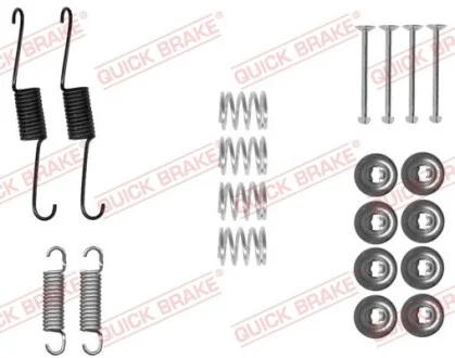 Монтажний набір гальмівної колодки (UKENDT) NISSAN LEAF TOYOTA PRIUS C, VERSO S, YARIS, YARIS/HATCHBACK 1.3-Electric 11.10- QUICK BRAKE 1050031