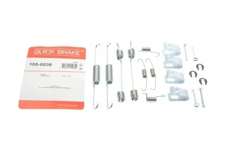 Монтажний комплект гальмівних колодок QUICK BRAKE 105-0038