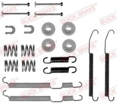 Монтажний набір гальмівної колодки SUBARU FORESTER, IMPREZA, LEGACY I, LEGACY II, LEGACY OUTBACK 1.5-2.5 01.89-06.09 QUICK BRAKE 1050075