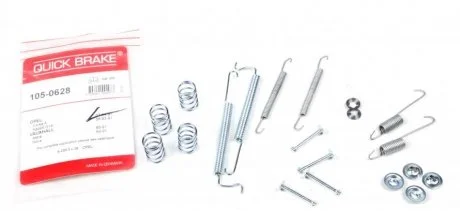 Р/к барабанных тормозов. колодок QUICK BRAKE 105-0628