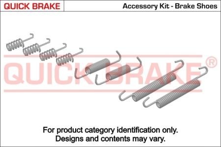Фото р/к барабанних гальм. колодок QUICK BRAKE 105-0703 Р/к барабанних гальм. колодок QUICK BRAKE 105-0703