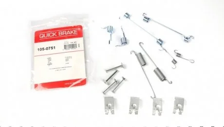 Р/к барабанних гальм. колодок QUICK BRAKE 105-0751