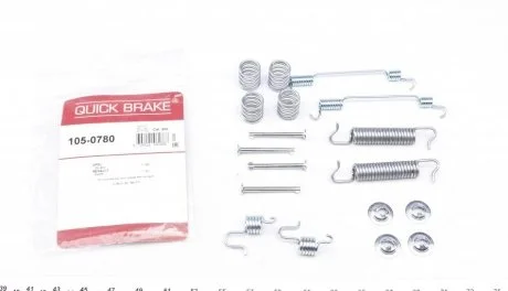 Р/к барабанных тормозов. колодок QUICK BRAKE 105-0780