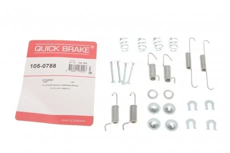 Р/к барабанних гальм. колодок QUICK BRAKE 105-0788