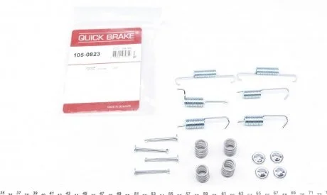 Р/к барабанных тормозов. колодок QUICK BRAKE 105-0823