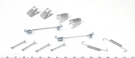 Р/к барабанных тормозов. колодок QUICK BRAKE 105-0875