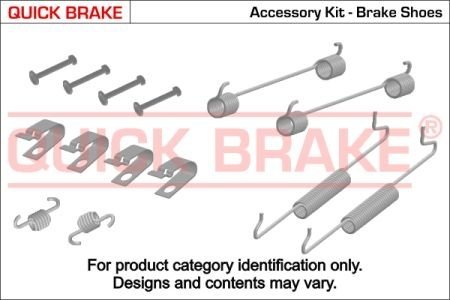 Монтажный комплект колодки QUICK BRAKE 1050881 (фото 1)