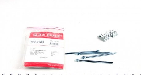Комплект прижимних планок гальмівного супорту QUICK BRAKE 109-0969