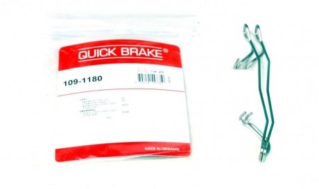 Р/к дисковых тормозов. колодок QUICK BRAKE 109-1180