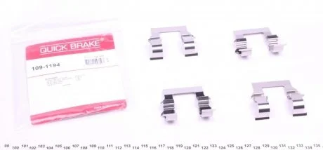 Р/к дисковых тормозов. колодок QUICK BRAKE 109-1194