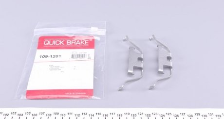 Комплект прижимних планок гальмівного супорту QUICK BRAKE 1091201 (фото 1)