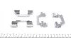 Ремкомплект дисковых тормозных колодок Croma 1.9D-2.4D Ulysse 2.0 03- Klasa C (W203) 02- QUICK BRAKE 109-1231 (фото 2)