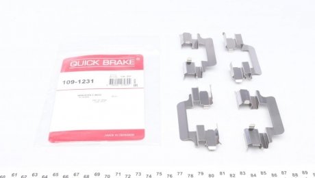 Ремкомплект дисковых тормозных колодок Croma 1.9D-2.4D Ulysse 2.0 03- Klasa C (W203) 02- QUICK BRAKE 109-1231 (фото 1)