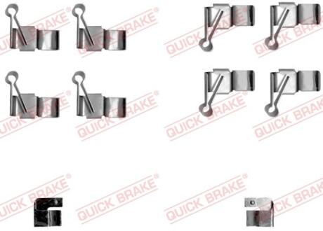 Гальмівні аксесуари (Монтажний комп-кт колодки) QUICK BRAKE 109-1238 (фото 1)
