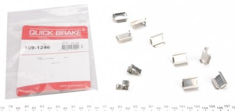 Комплект прижимних планок гальмівного супорту QUICK BRAKE 109-1246 (фото 1)