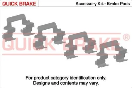 Фото 1 - монтажний компл.,гальм.колодки QUICK BRAKE 1091632 Монтажний компл.,гальм.колодки QUICK BRAKE 1091632 (фото 1)