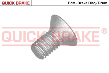 Фото 1 - гальмівні аксесуари (болт) QUICK BRAKE 11669 Гальмівні аксесуари (болт) QUICK BRAKE 11669 (фото 1)