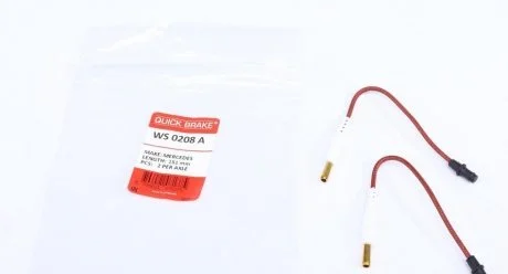 Датчик зносу, гальмо. QUICK BRAKE WS 0208 A