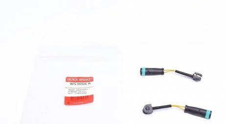 Датчик износа, тормоз. QUICK BRAKE WS 0266 A