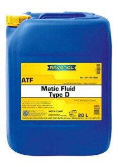 Трансмиссионное масло ATF RAVENOL 1211121-020 (фото 1)