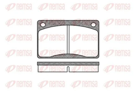 Гальмівні колодки Volvo 140, 240, 260 1.8-2.8 07.67-08.93 REMSA 0042 30 (фото 1)