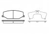 Колодки гальмівні дискові SUZUKI JIMNY, SAMURAI, SJ410, SJ413, SUPER CARRY передня. REMSA 0190.10 (фото 3)