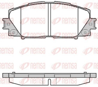 Гальмівні колодки дискові Toyota Prius 1.5 / 1.8 09- REMSA 1224 10